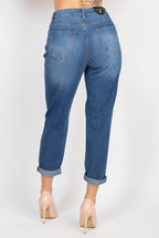 Rhinestone Ripped Jeans