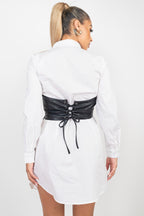 Corset & Collared Dress Set