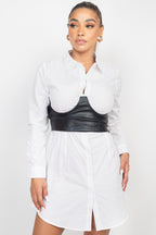 Corset & Collared Dress Set