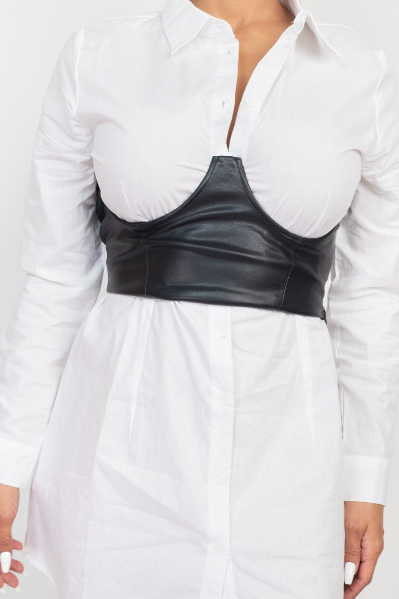 Corset & Collared Dress Set