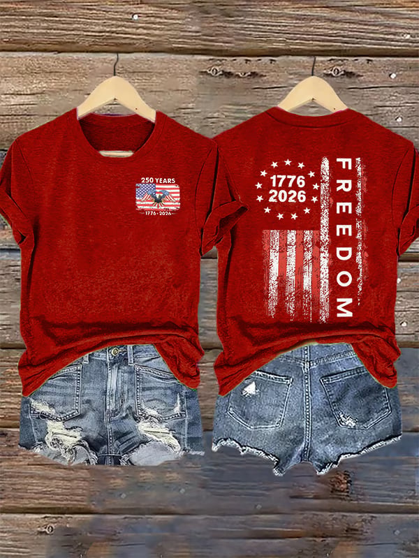 Women's  Freedom Print T-Shirt