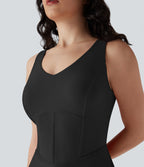 SoftlyZeroTM Airy Corset 2-in-1 Cool Touch Mini Tennis Active Tank Dress with Pockets-Easy Peezy Edition