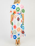 NEW🔥 Floral Print Tie Waist Dress- Tax Free