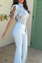 Women's Elegant Lace Top or Streamer Pants