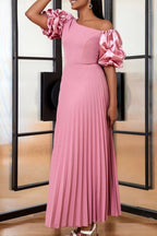 Women's Paneled Off Shoulder Long Party Dress
