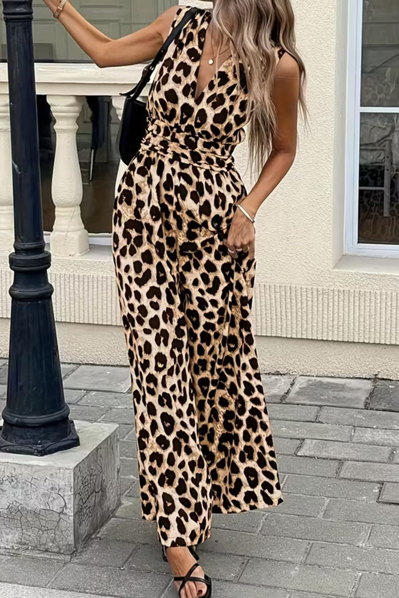 Women's V Neck Sleeveless Long Commuter Dress
