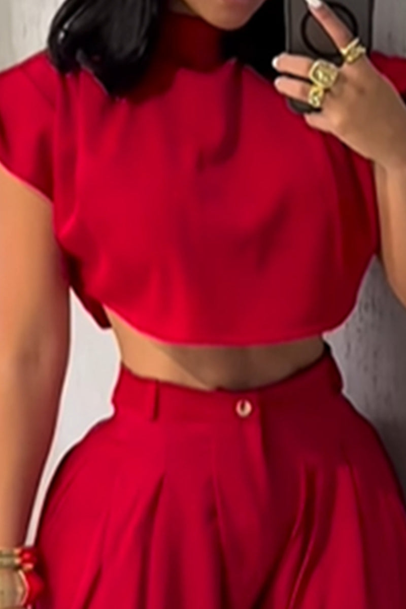 Women's Loose Fitting Shorts With A Slim Waist Vacation Top Or Loose Fitting Wide Leg Tapered Trousers