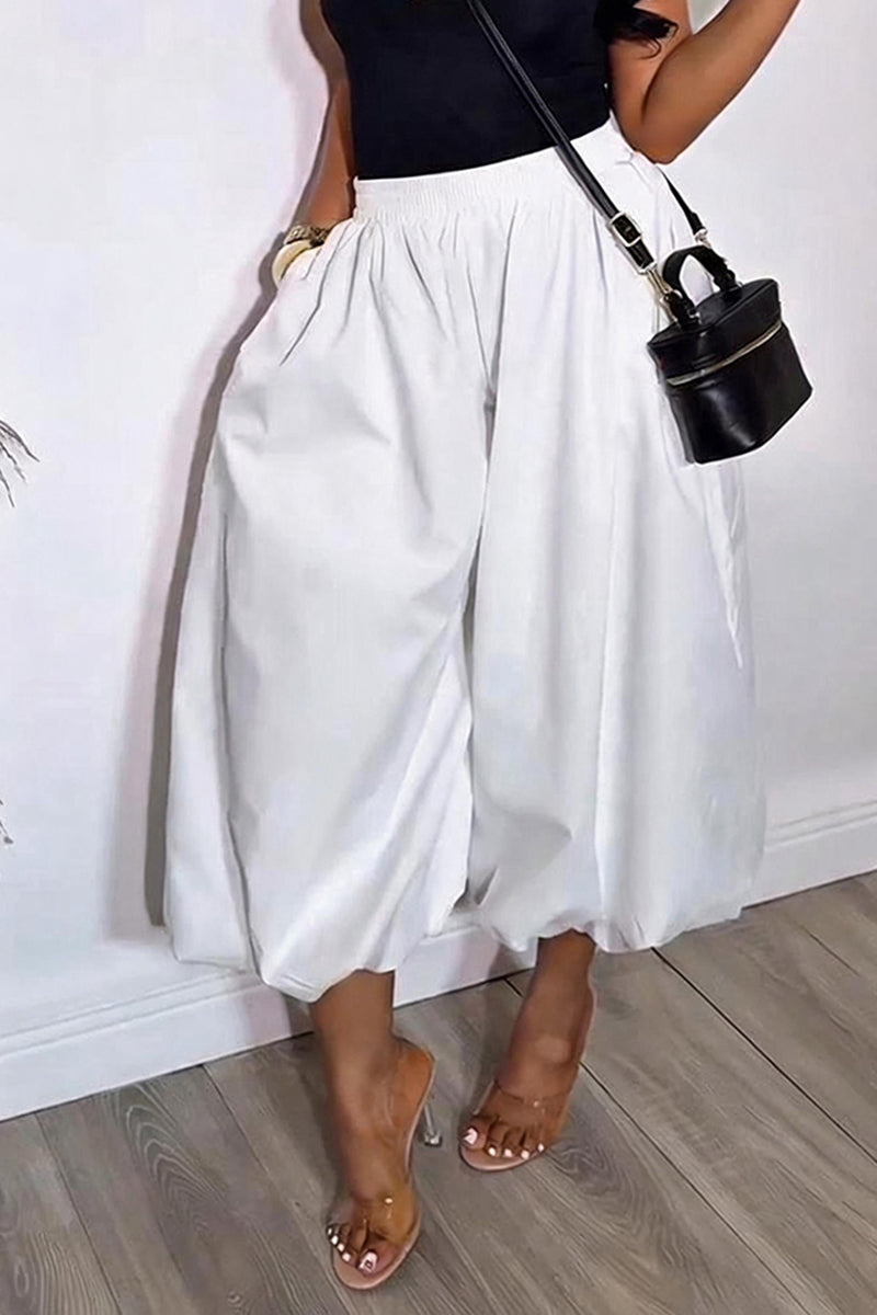 Women's Casual Jogger Balloon Hem Loose Pants