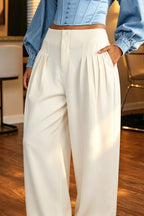 Women's Commuter Simple Wide Leg Pants