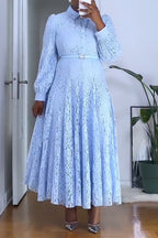 Women's Elegant One Shoulder Fringe Hem Maxi Dress