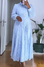 Women's Elegant One Shoulder Fringe Hem Maxi Dress