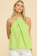 Crossover Halter Top