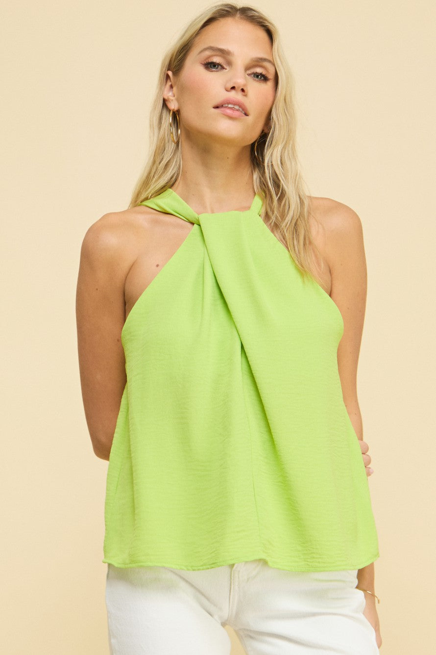Crossover Halter Top