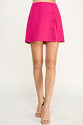Pleated mini skirt