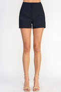 High Waist Black Short