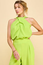 Crossover Halter Top