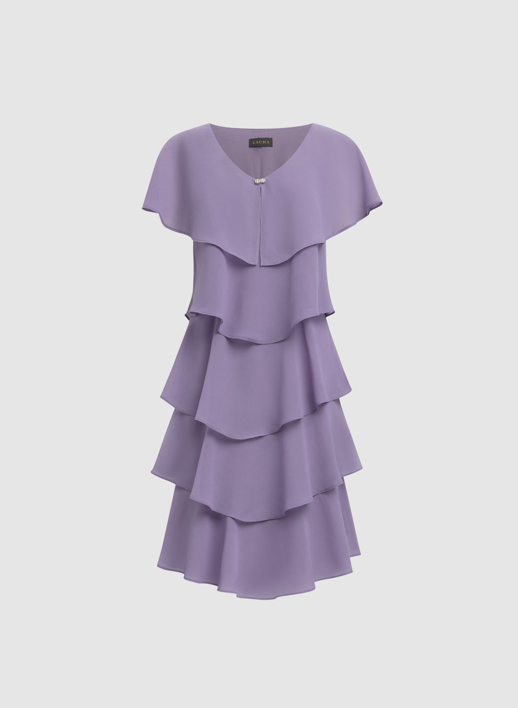 Tiered Capelet Dress