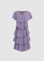 Tiered Capelet Dress