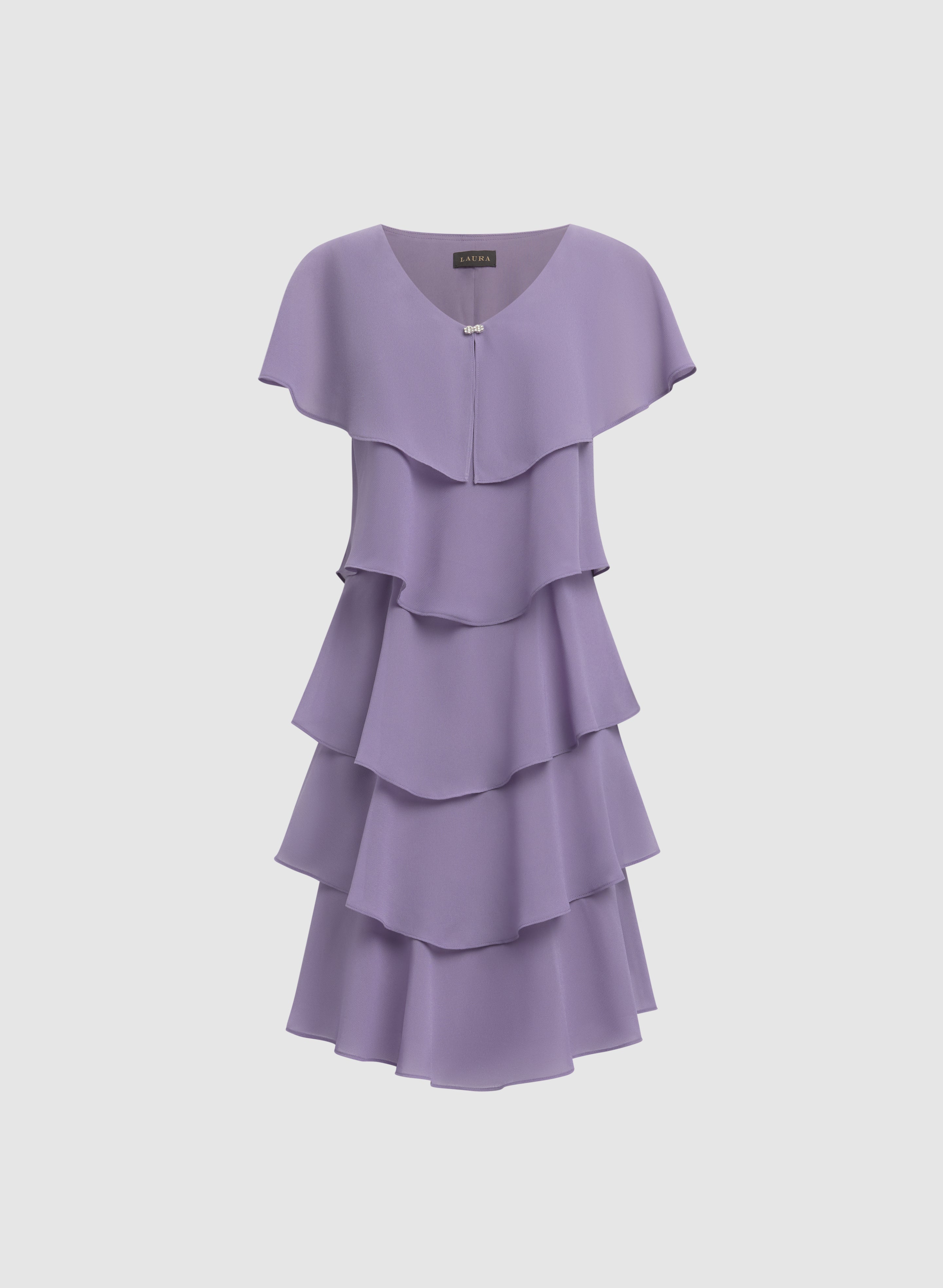 Tiered Capelet Dress