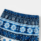 Joyful Blue Christmas Pajamas Set  With Family Matching Jolly Text