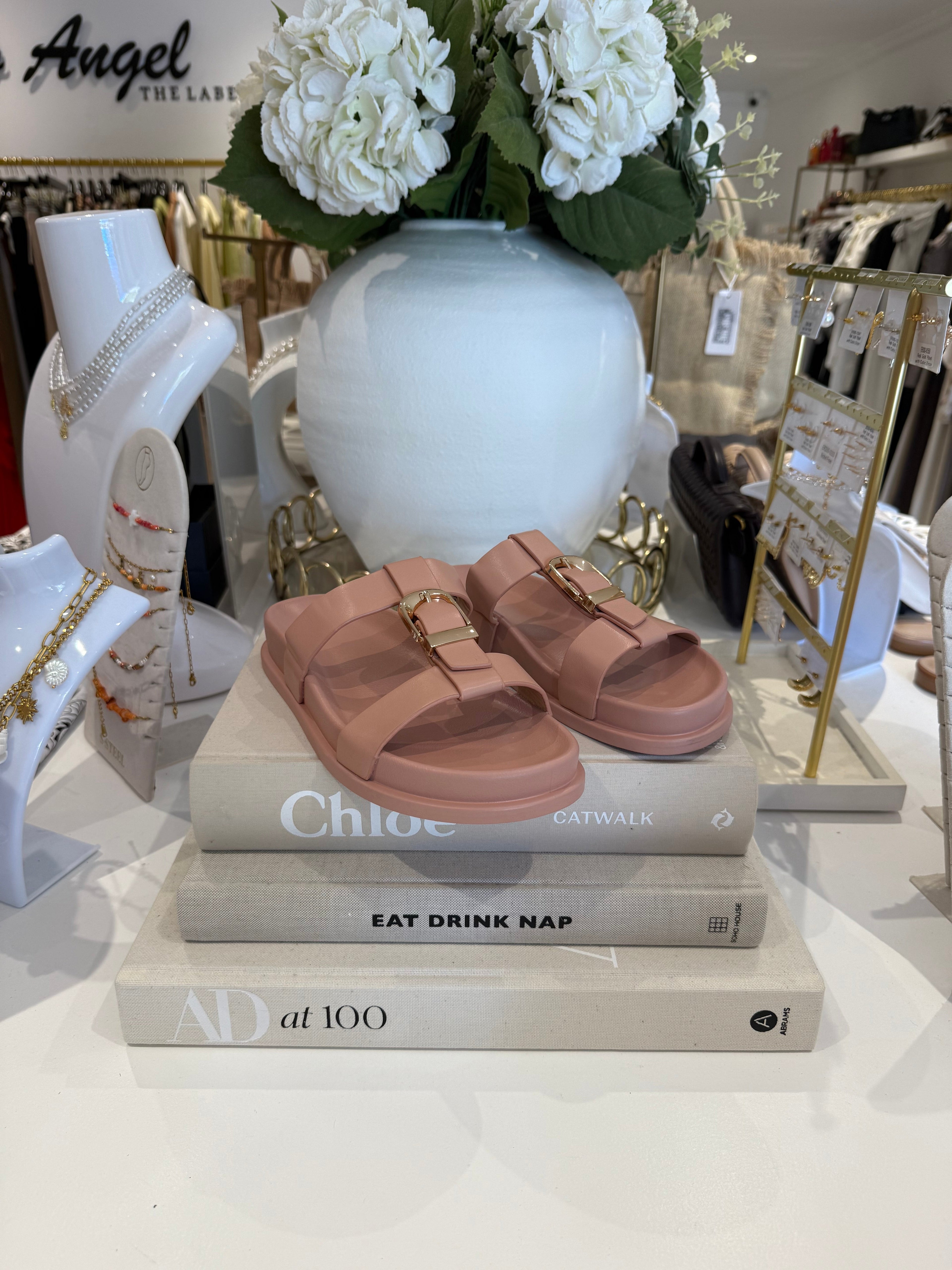 Vertical Buckle Double Strap Sandal (3 Colours)