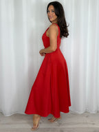 Square Neck Corset Style Midi Dress (2 Colours)