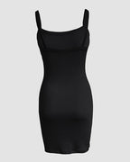 Bandeau Spaghetti Strap Sleevless Mini Dress Casual Slim Fit Bodycon Dress