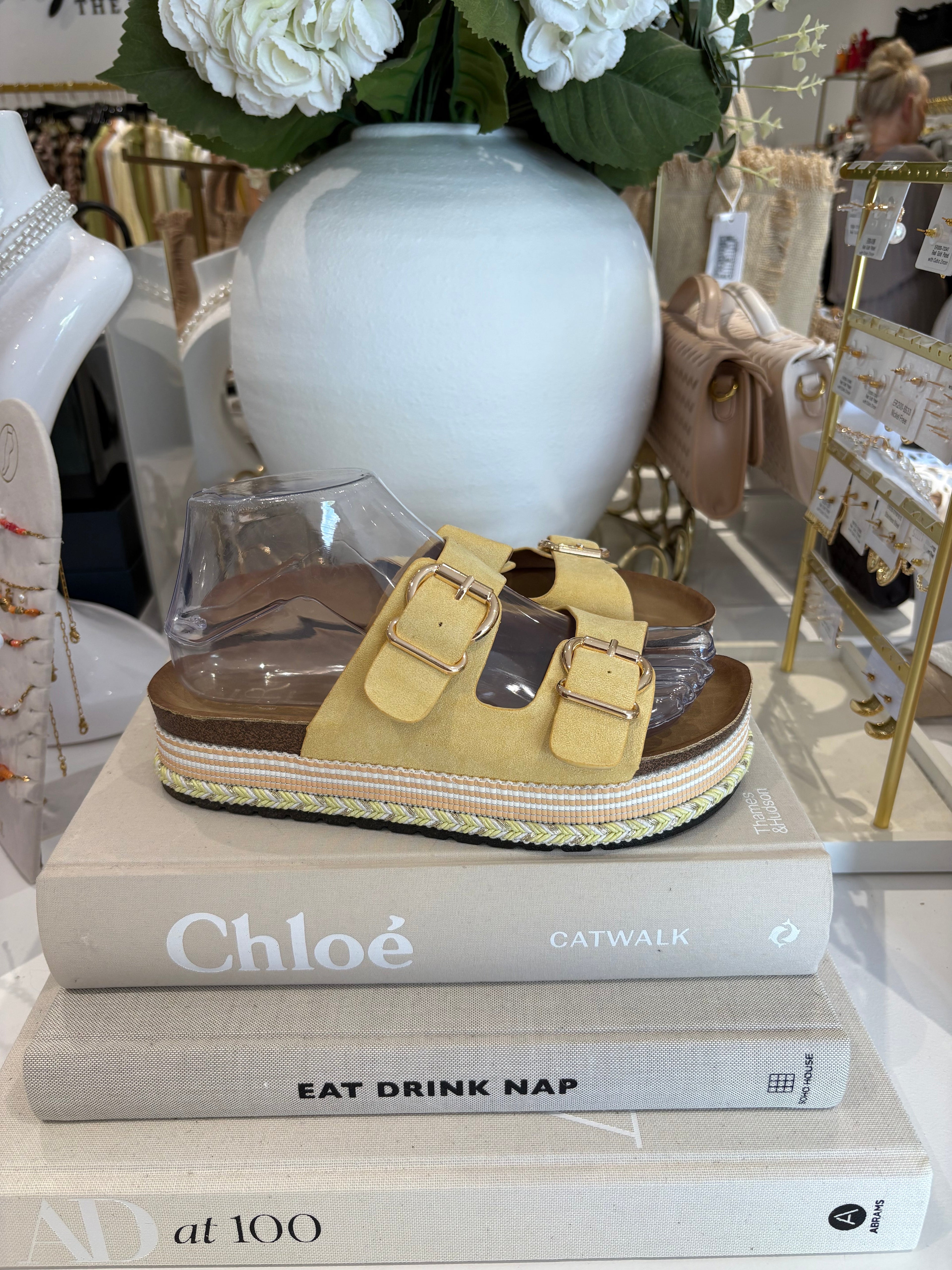 Double Buckle Platform Sandals (2 Colours)