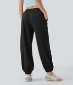 Low Rise Drawstring Casual Joggers with Pockets