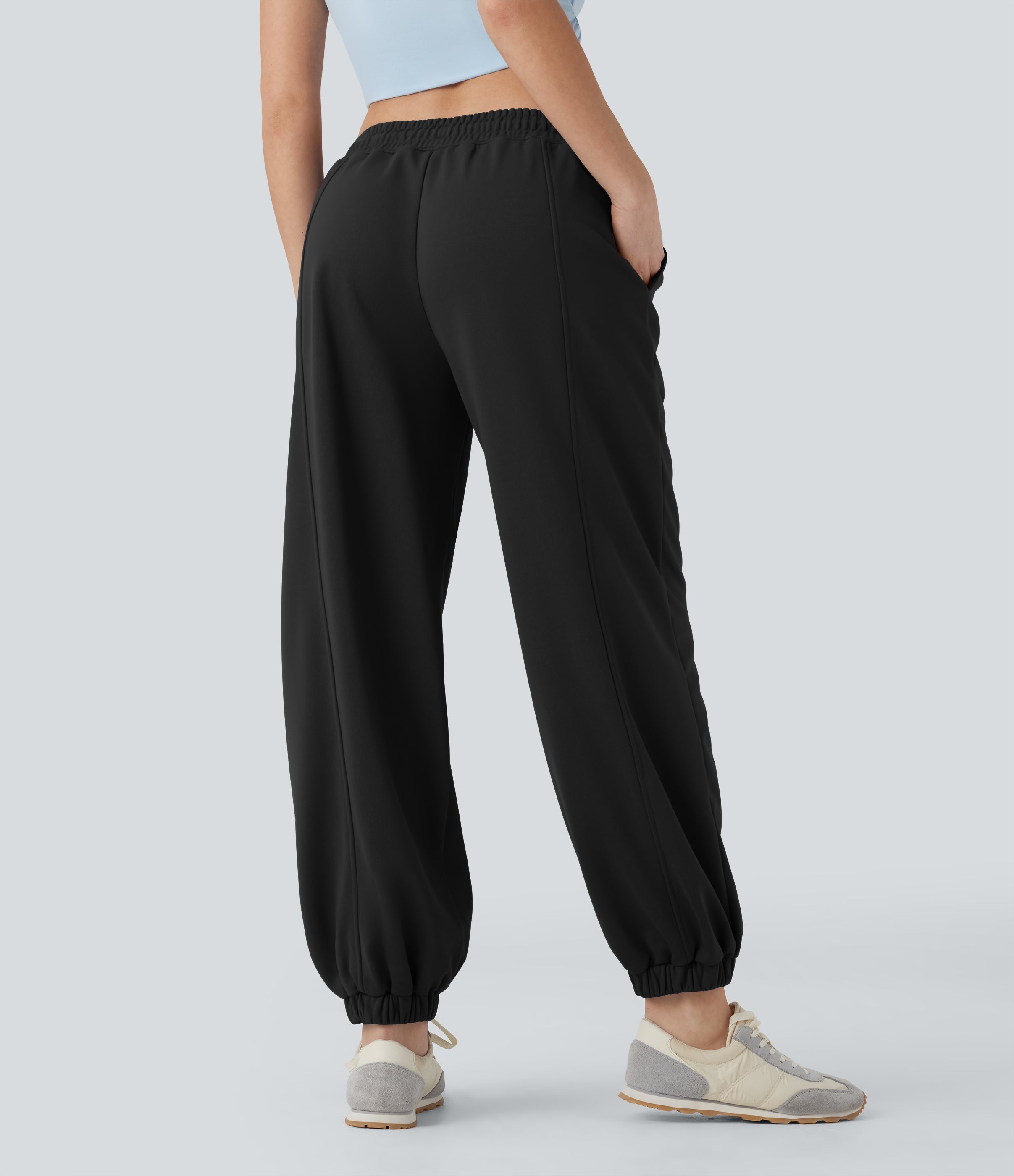 Low Rise Drawstring Casual Joggers with Pockets