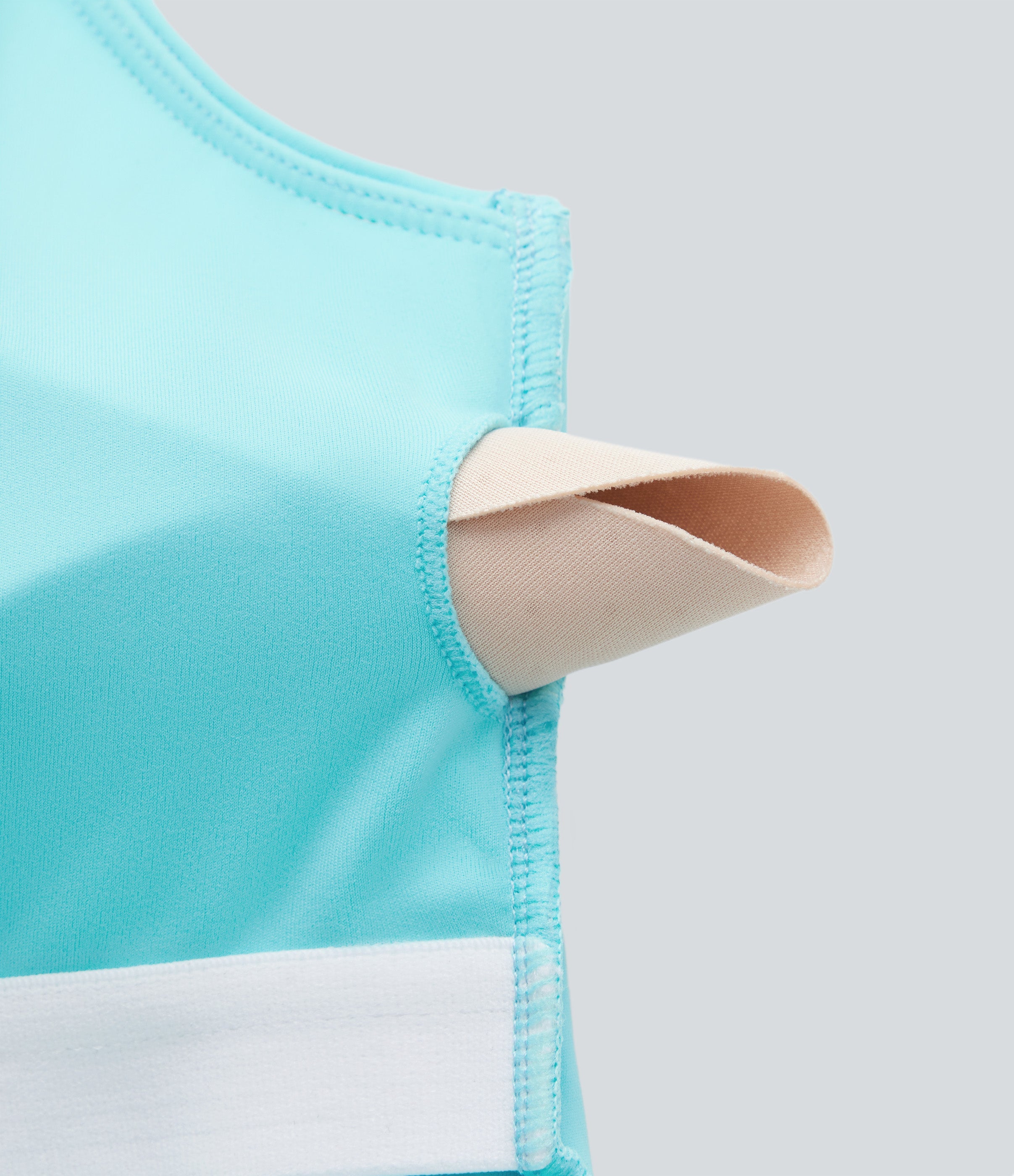 SoftlyZeroTM Airy Square Neck Cropped Cool Touch Running Tank Top-Longer Length-UPF50+