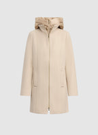 Stretch Wool Blend Coat