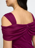 Mesh Cowl Neck Dress