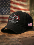 Unisex USA 1776-2026 250 Years Freedom Printed Hat