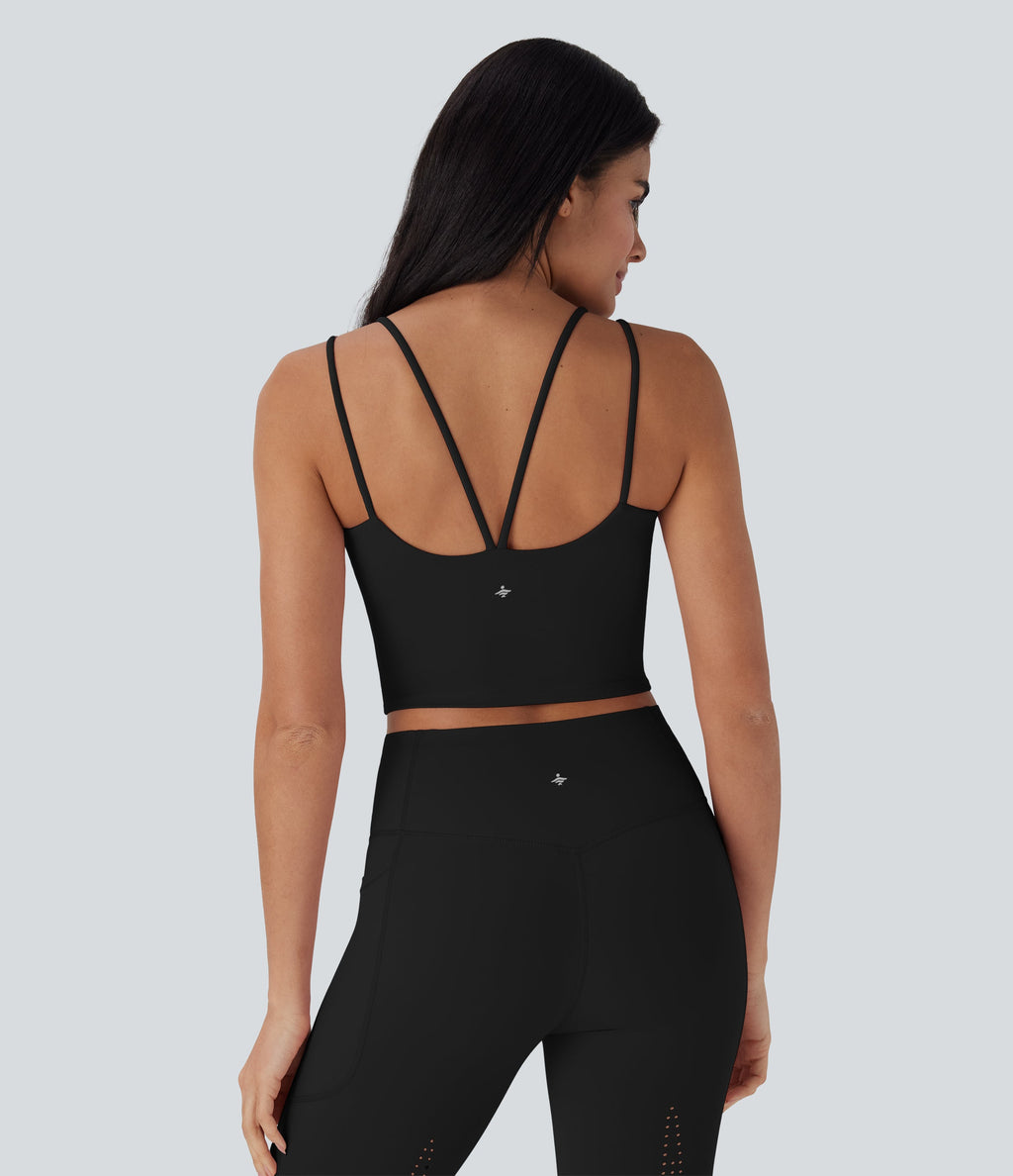 UltraSculptTM Cool Quick Dry Cropped Yoga Tank Top-UPF50+