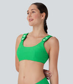Texture Bikini Top Swimsuit