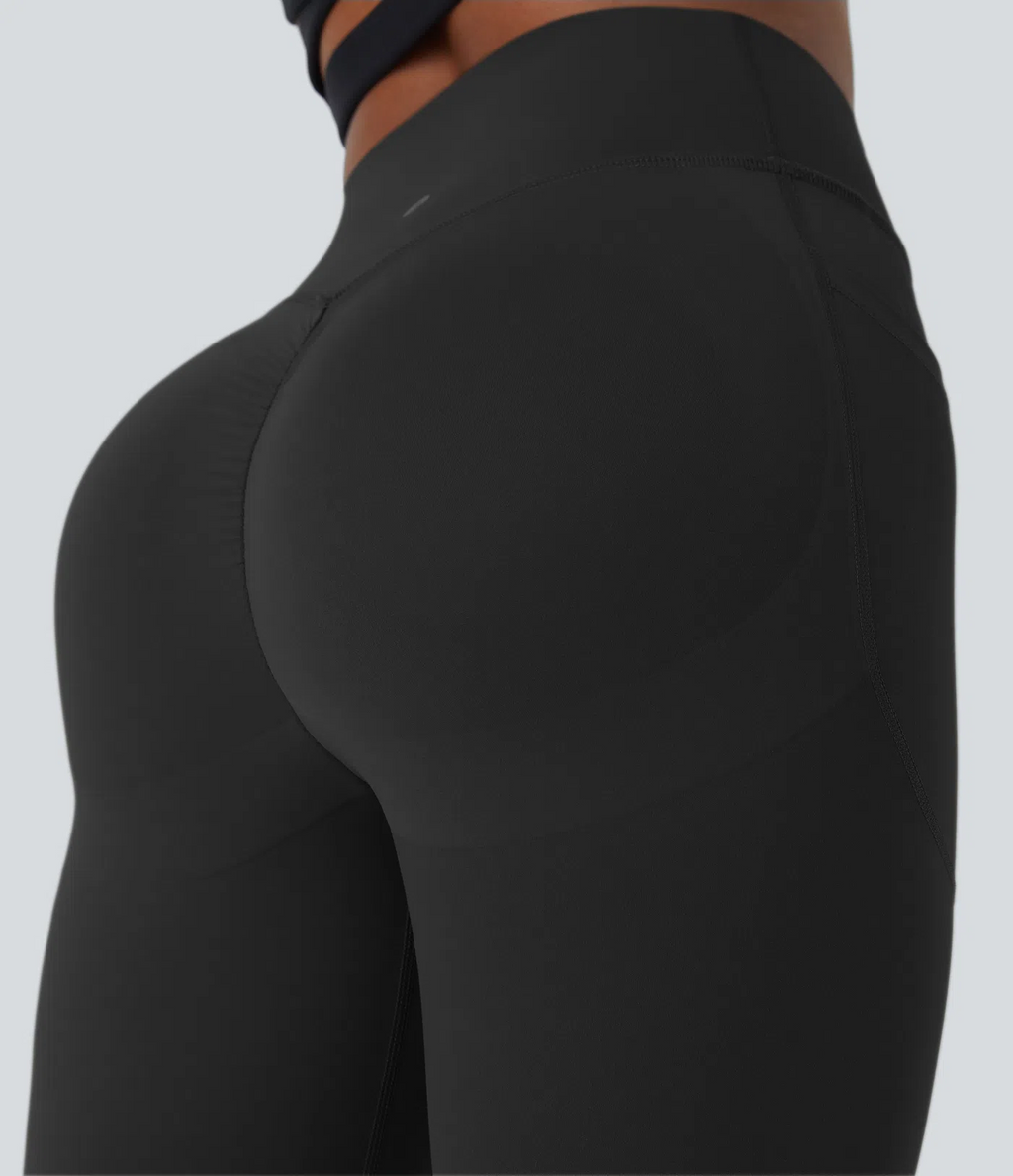 SoCinched High Waisted Scrunch Butt Lifting Tummy Control Side Pocket Shaping Training UltraSculpt Leggings - Stretchy Fit for Women, For Gym & Summer Workouts #Summer