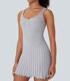 Mini Casual Sweater Tank Dress