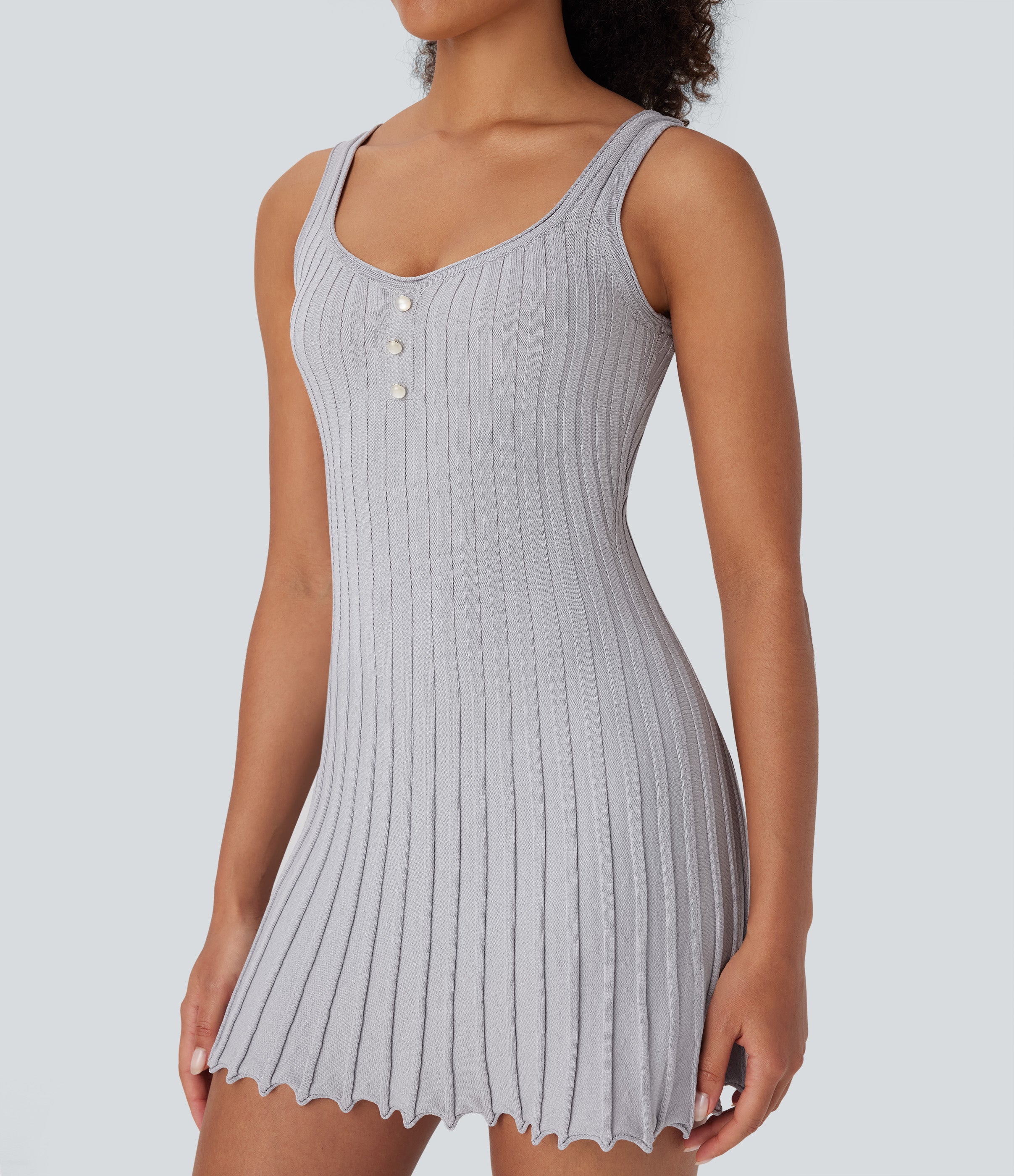Mini Casual Sweater Tank Dress
