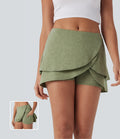 Low Rise Tulip 2-in-1 Mini Casual Skirt with Pocket