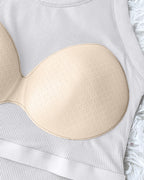 ChicMe Built-in Bra Ribbed Round Neck Tank Top