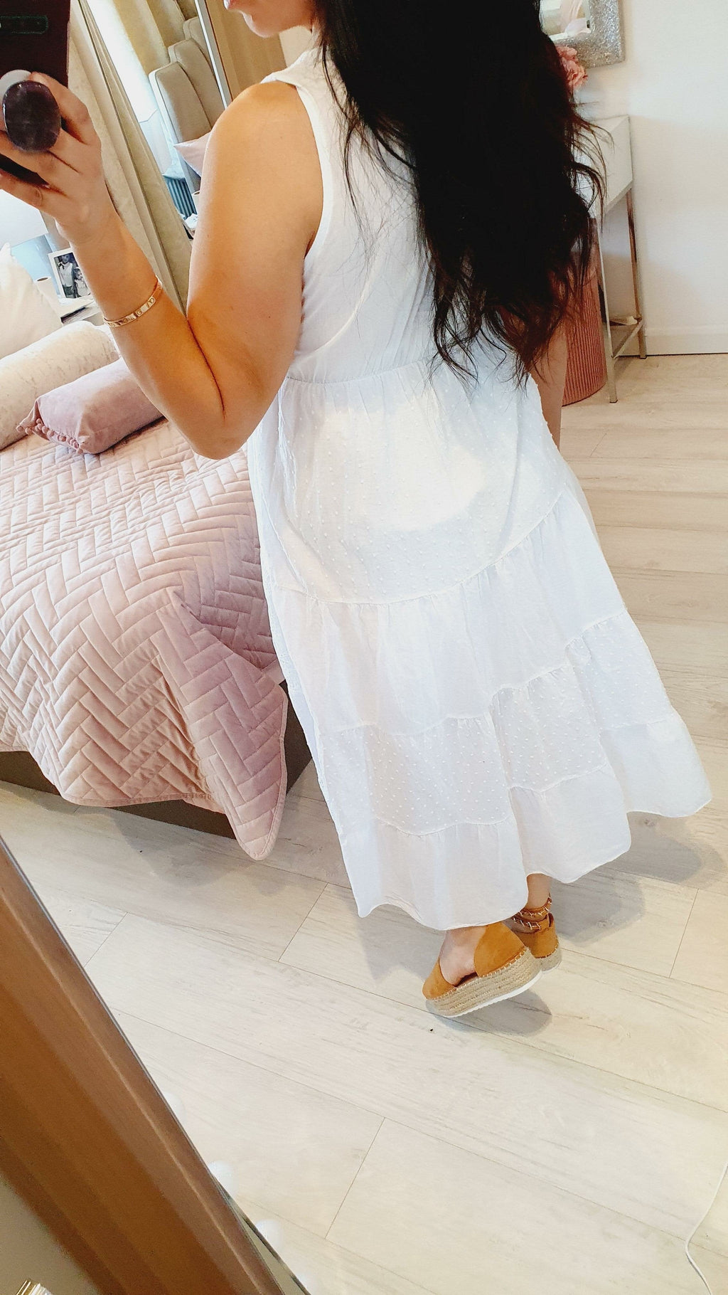 Raquelly Crochet Wrap V-neck Detailed Maxi Dress