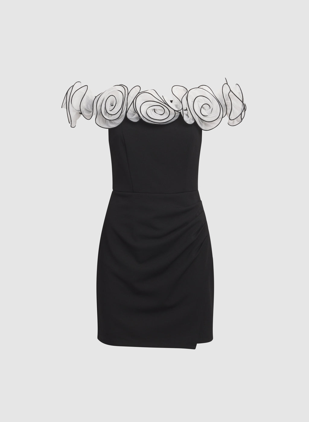 Organza Off-The-Shoulder Dress