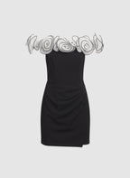 Organza Off-The-Shoulder Dress