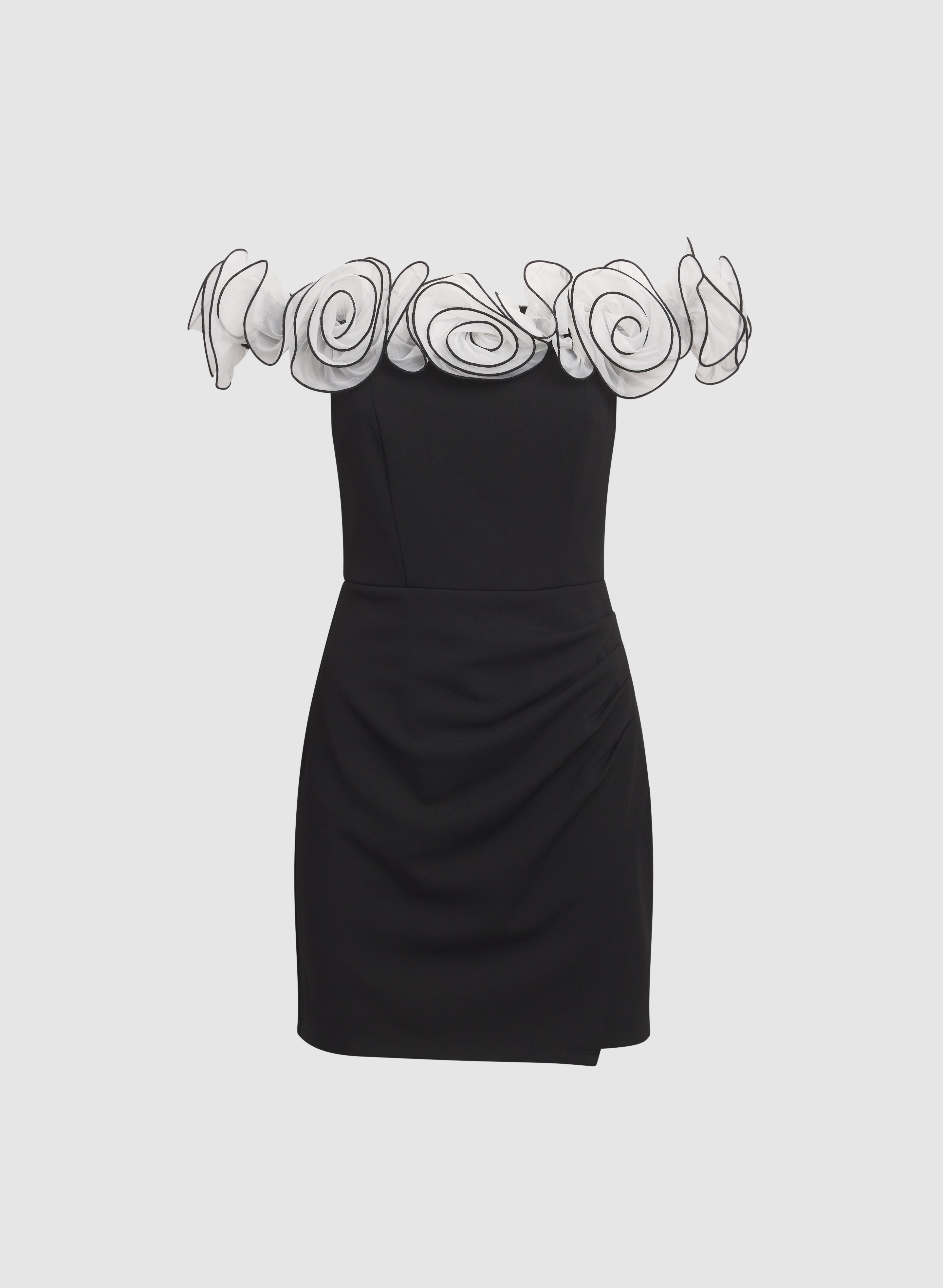 Organza Off-The-Shoulder Dress
