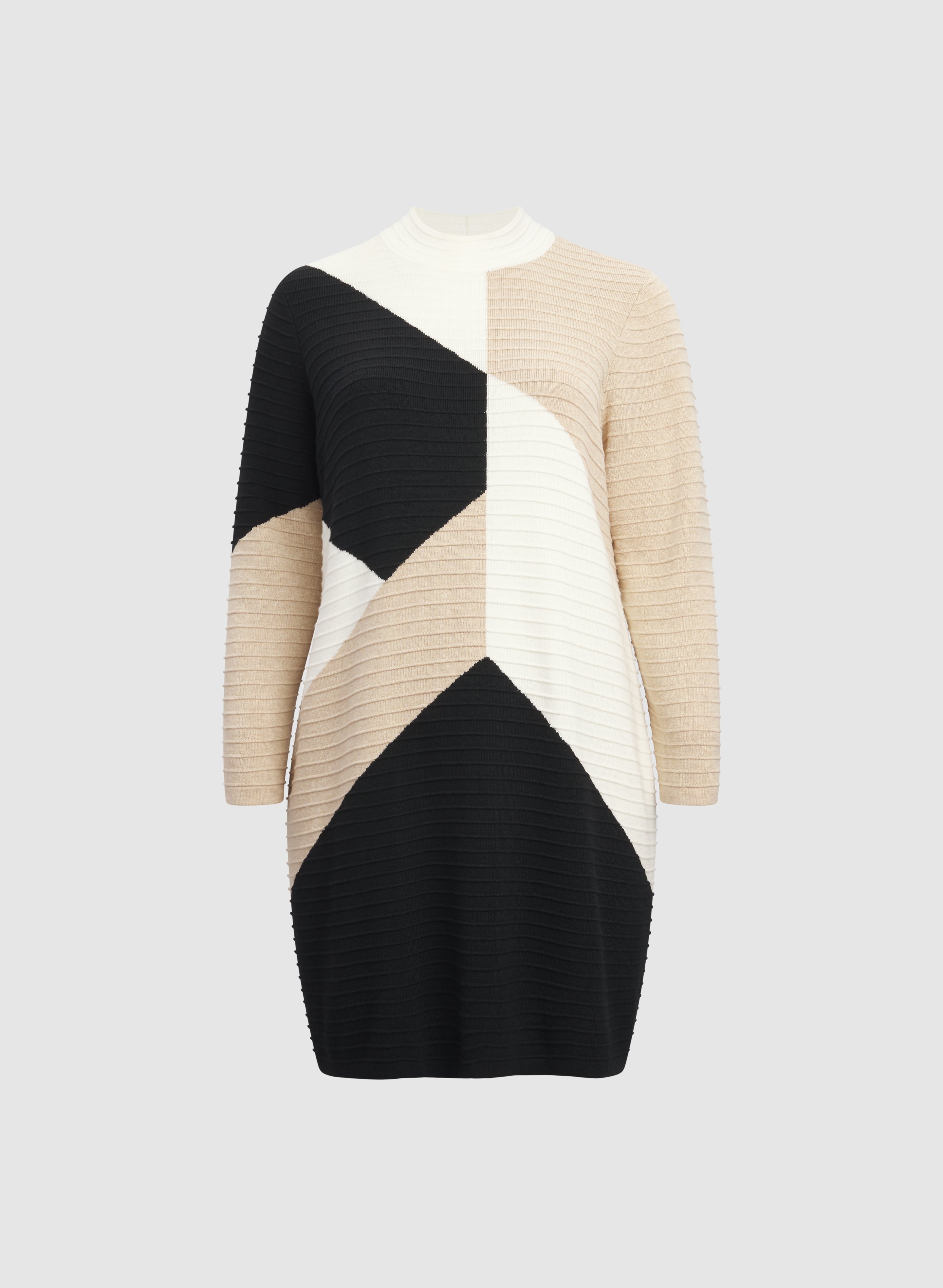 Colour Block Sweater Dress
