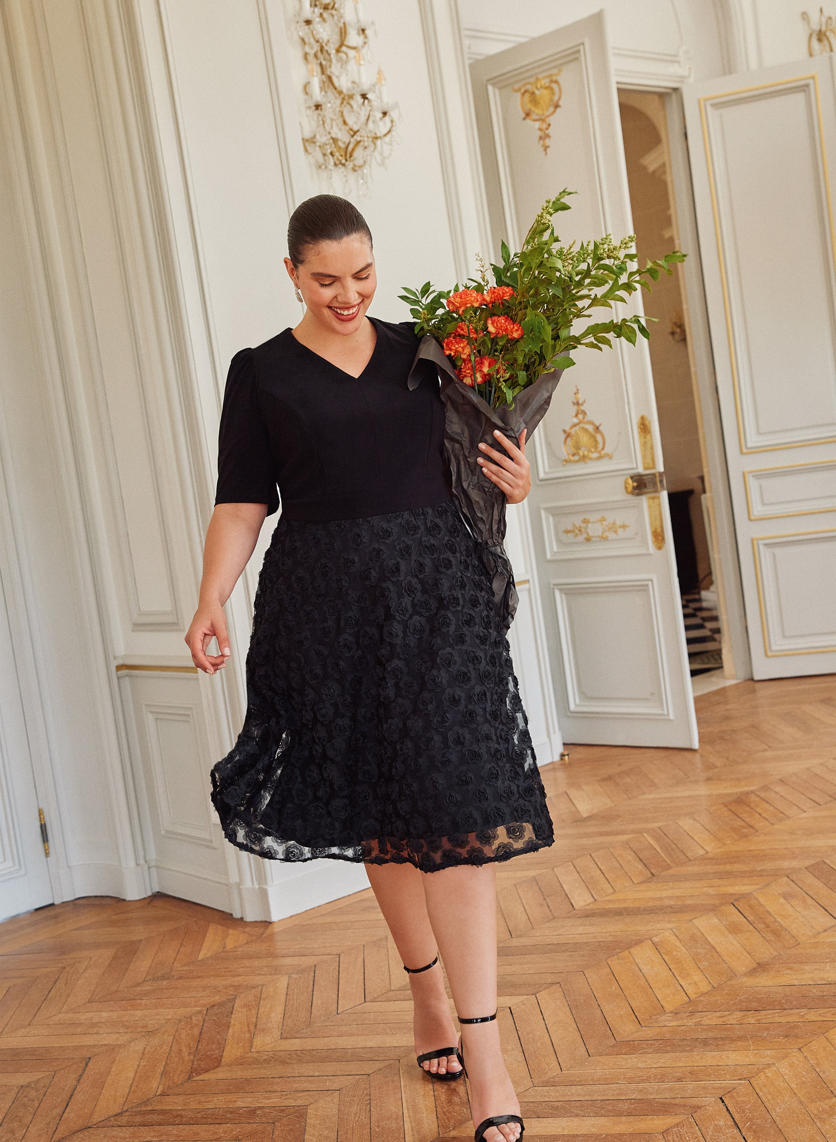 Rose Embroidered Dress