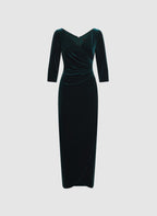 Velvet Overlay Dress