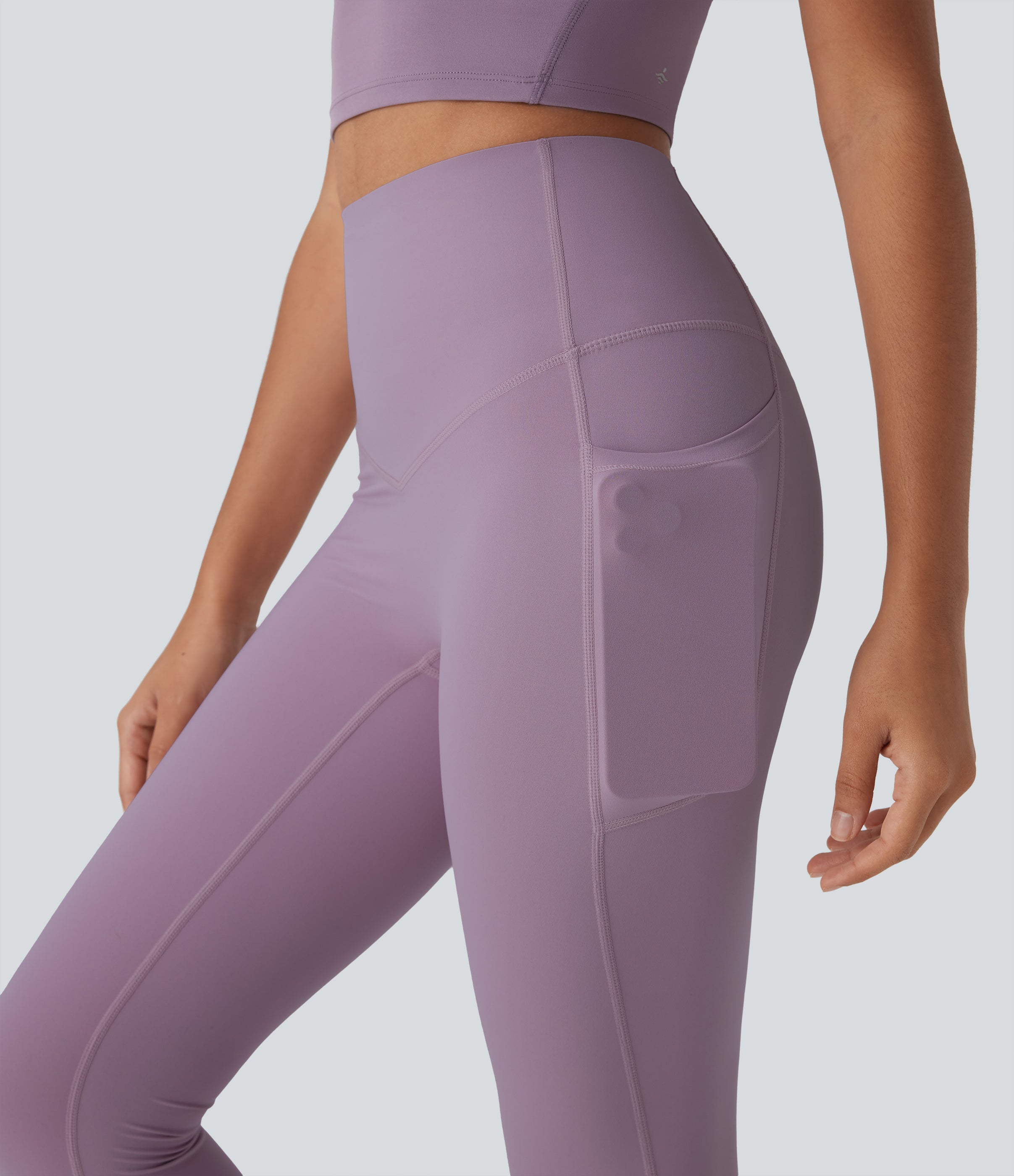 UltraSculptTM Cool Quick Dry SoCinched High Waisted Tummy Control Shaping Yoga Leggings with Pockets-UPF50+
