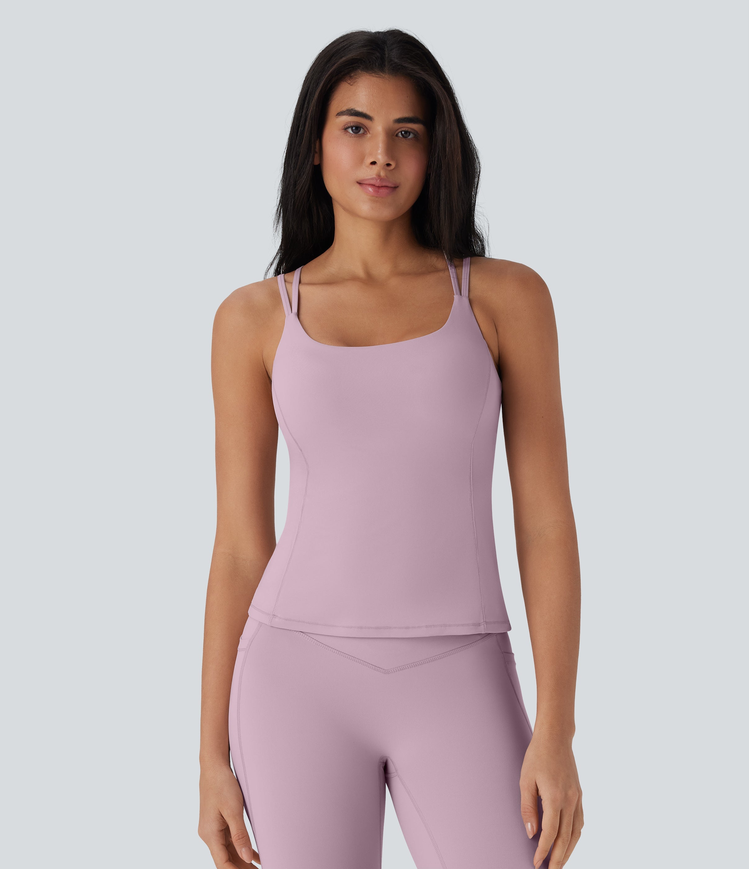 UltraSculptTM Cool Quick Dry Molded Cups Yoga Cami Top-UPF50+